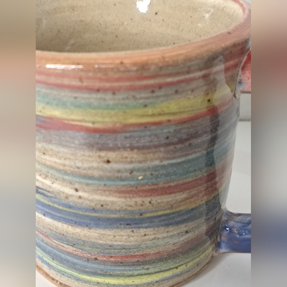 Handmade pottery mug, wheel thrown pottery mug, ceramic coffee cup - Picture 2 of 6